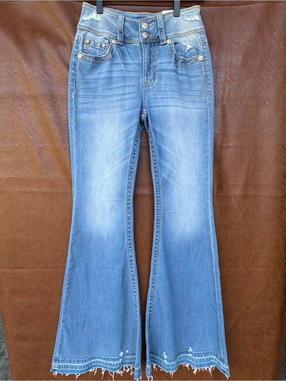 NWT Miss Me Heaven High Rise Flare Jeans 25x34 Tall